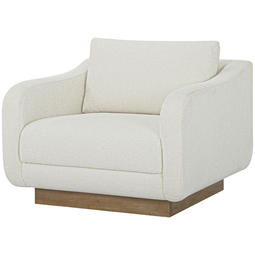 Keane White Lounge Chair